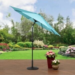 Outdoor Patio Umbrella in Turquoise - Brand